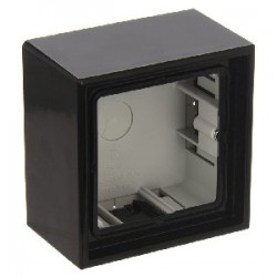 Caja superficie simple negro 81x81x47mm ls 581 a sw
