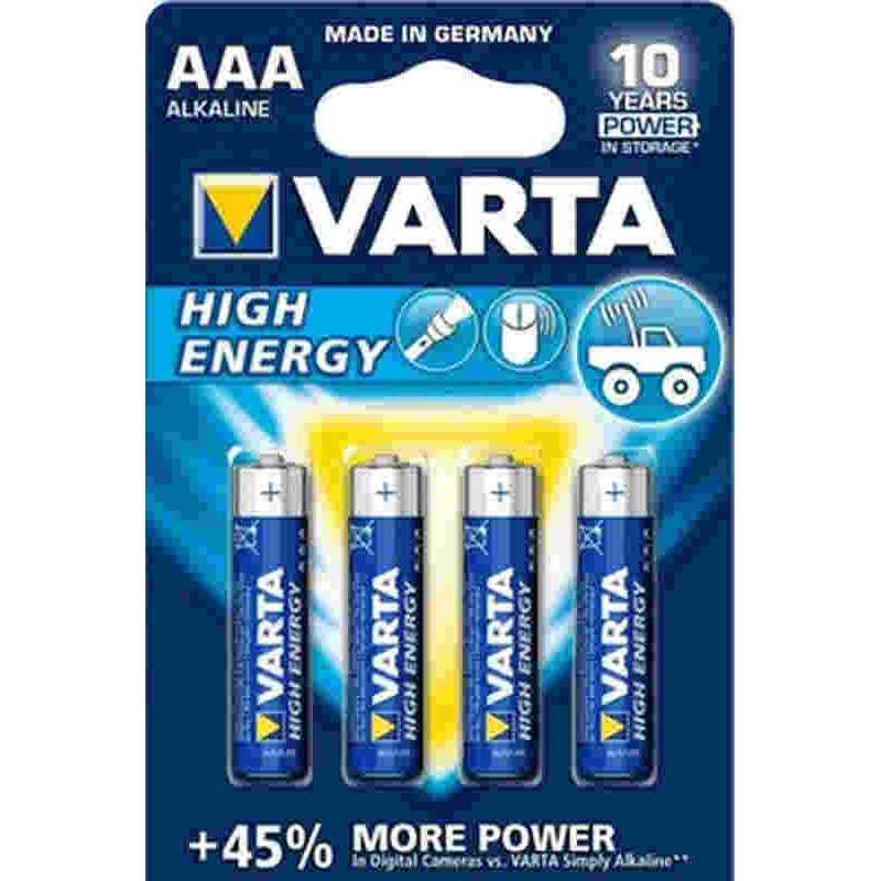 Pilas alcalinas blx4 lr03 aaa varta alc. high energy