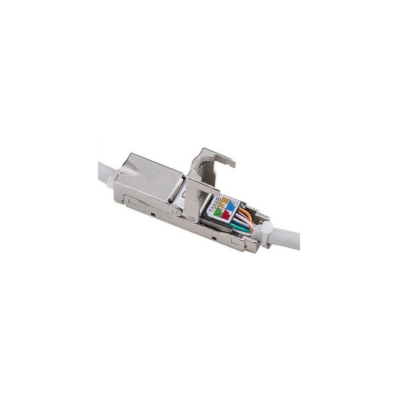 Conector - Empalme para cables UTP - Conector entrada RJ45 - Conector  salida RJ45 - Compatible UTP categoría 6 - Bajas pérdidas