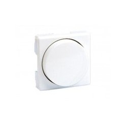 Tapa y boton dimmer blanco