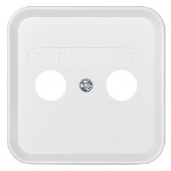 Placa toma r-tv-sat blanco -60