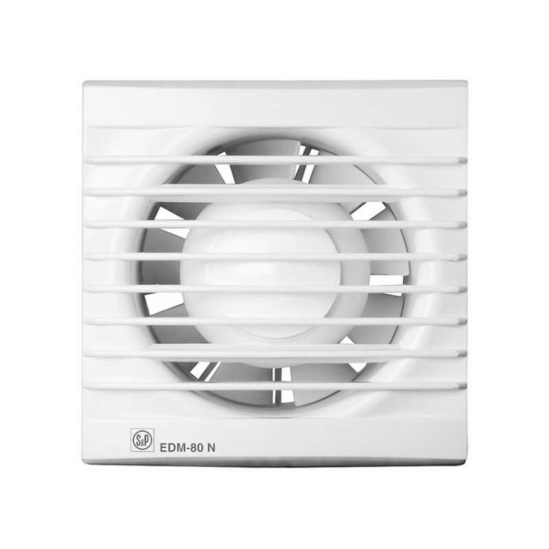 Extractor Baño Axial 80M3/H Blanco Edm 80-N S P