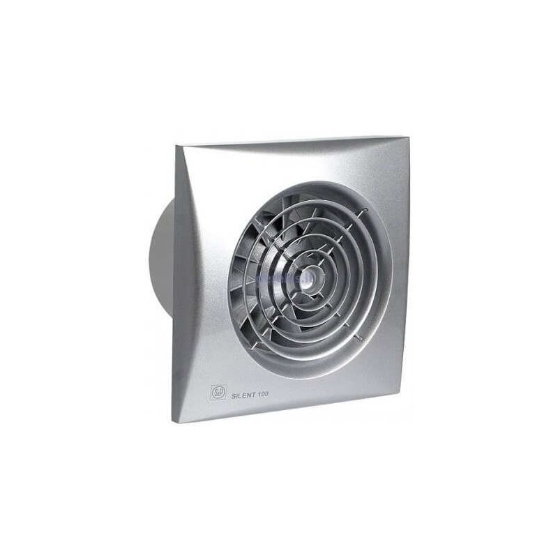 Comprar Extractor de baño gris 8w temporizador y detector presencia s&p  silent-100 chz silver. Precio de oferta