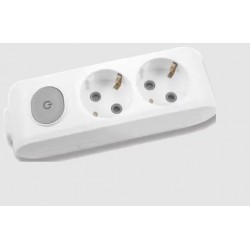 Regleta 2 schuko 2p+t...