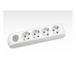 Regleta 4 schuko 2p+t...