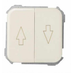 Pulsador doble 10a 2.5a marfil