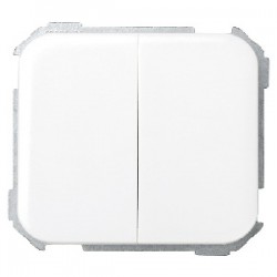 Conmutador doble 10a blanco
