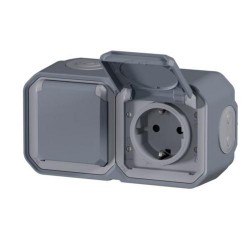 Base schuko doble 2+t tor...