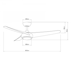 Ventilador Tamesis blanco 3...
