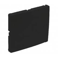 Tapa ciega negra mate
