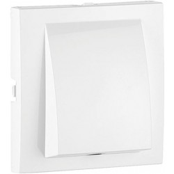 Tapa salida de cable blanca