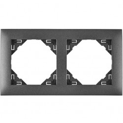 Marco 2 elementos gris