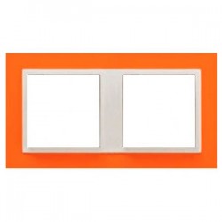 Marco doble anaranjado/hielo