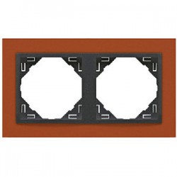 Marco doble anaranjado...