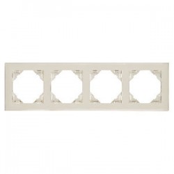 Marco cuadruplo marfil