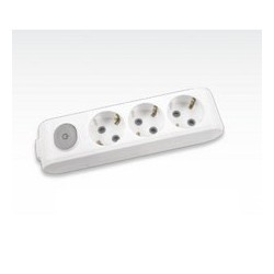Regleta 3 schuko 2p+t...