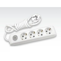 Regleta 4 schuko 2p+t...