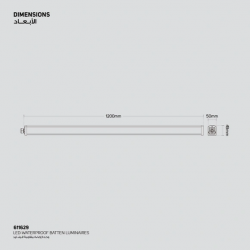 Pantalla led 1200mm 36w...