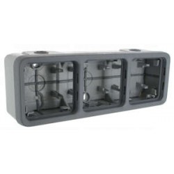 Caja superf.3 elem.gris...