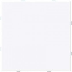 Tapa ciega blanco brillo