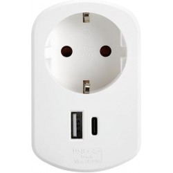 ADAPTADOR COMBI 1 USB A + 1...