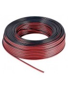 Cable para sonido paralelo bicolor rojo y negro de cobre 1.5 y 2.5